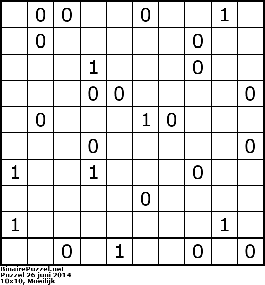 Binaire Puzzel