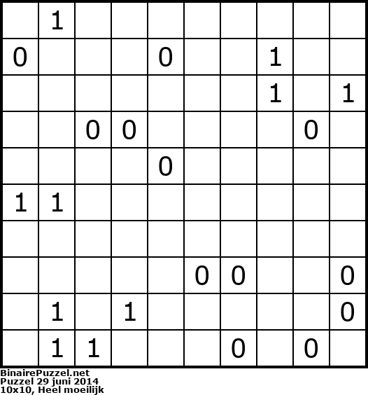 Binaire Puzzel