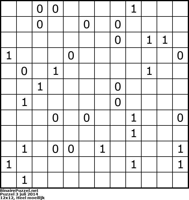 Binaire Puzzel
