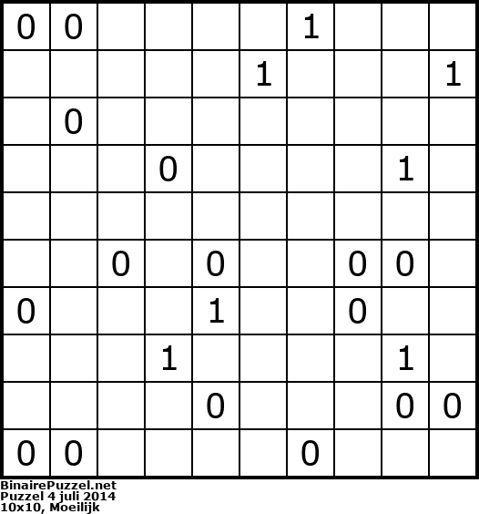 Binaire Puzzel