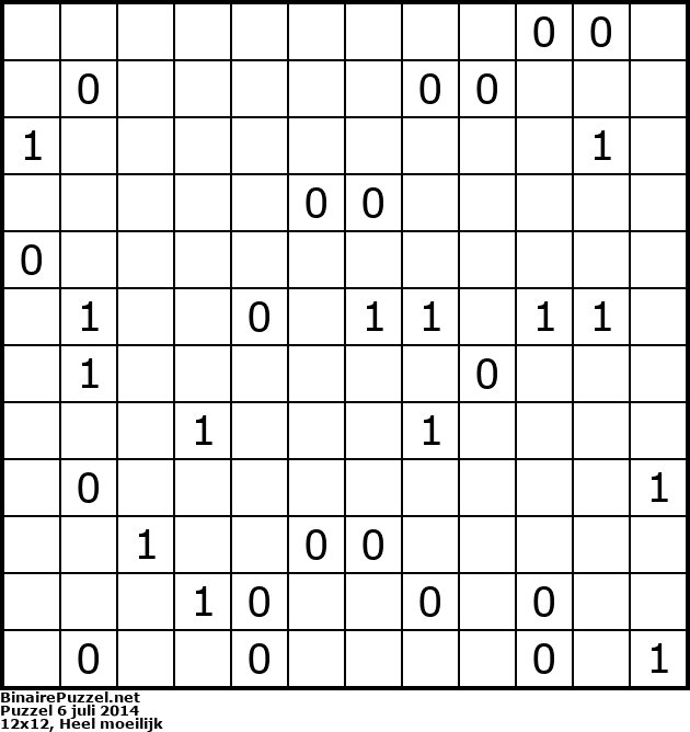 Binaire Puzzel