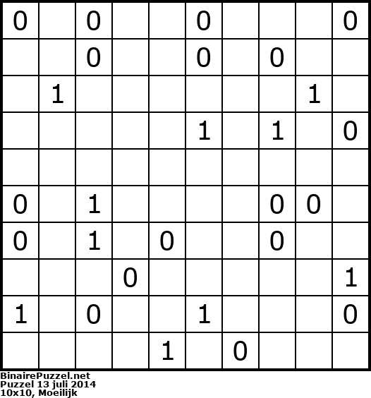 Binaire Puzzel