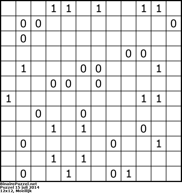 Binaire Puzzel