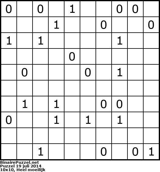Binaire Puzzel