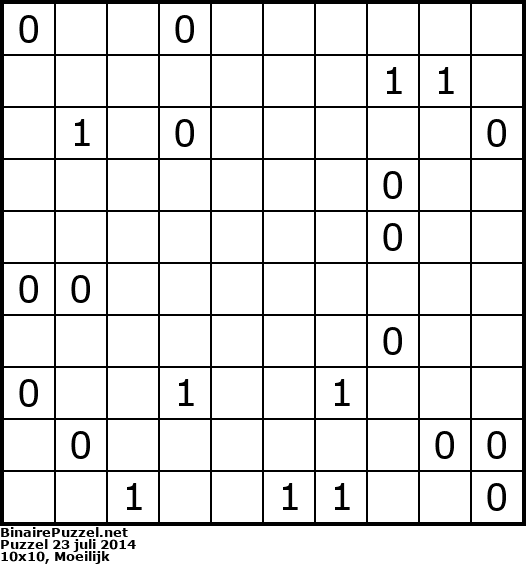 Binaire Puzzel