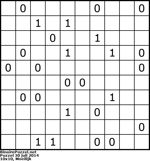Binaire Puzzel