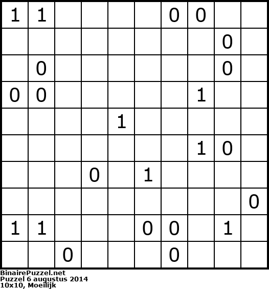 Binaire Puzzel