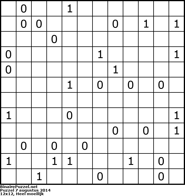 Binaire Puzzel
