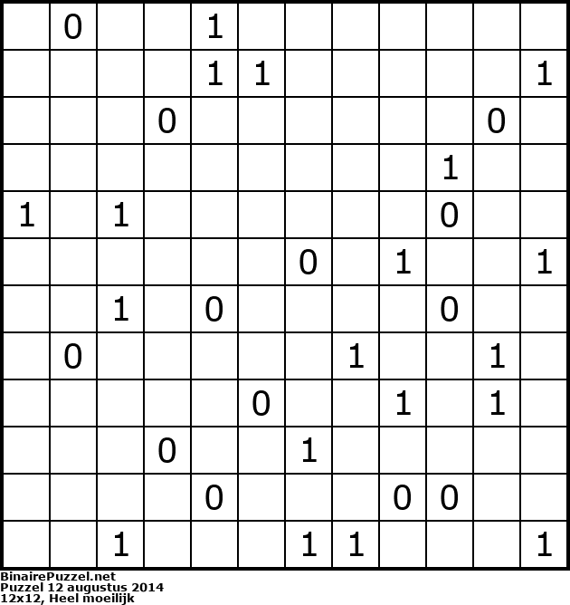 Binaire Puzzel