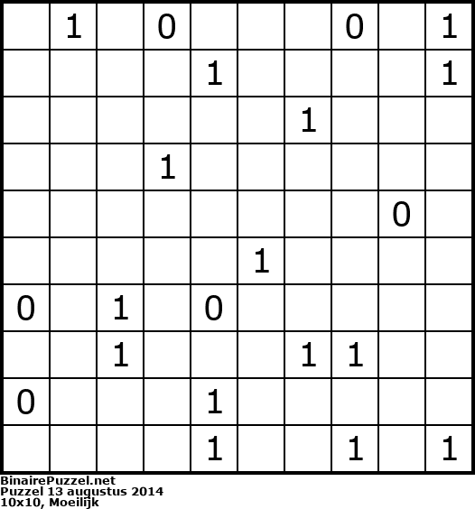 Binaire Puzzel