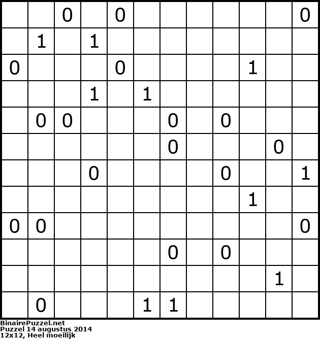 Binaire Puzzel