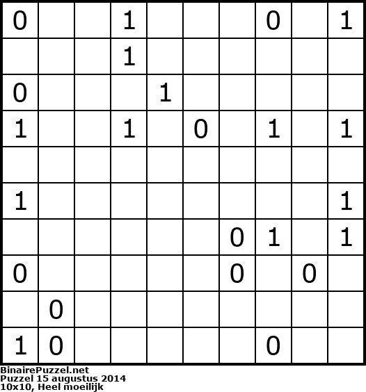 Binaire Puzzel