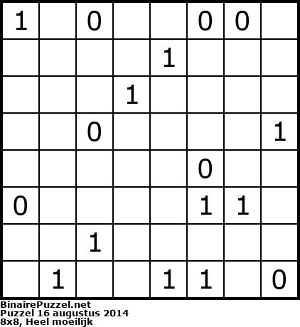 Binaire Puzzel