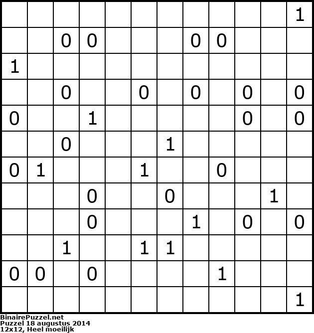 Binaire Puzzel