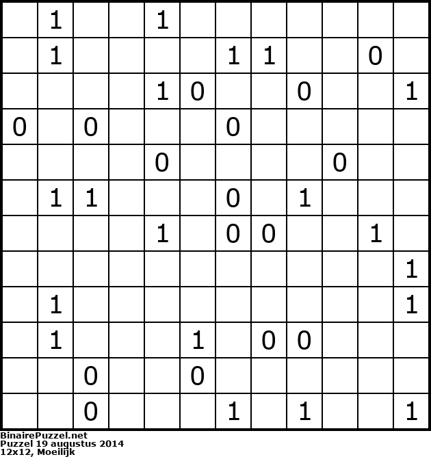 Binaire Puzzel