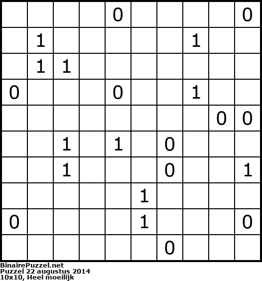 Binaire Puzzel