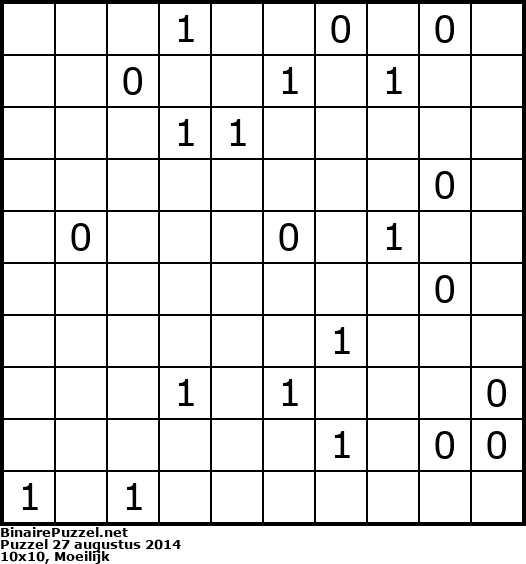 Binaire Puzzel