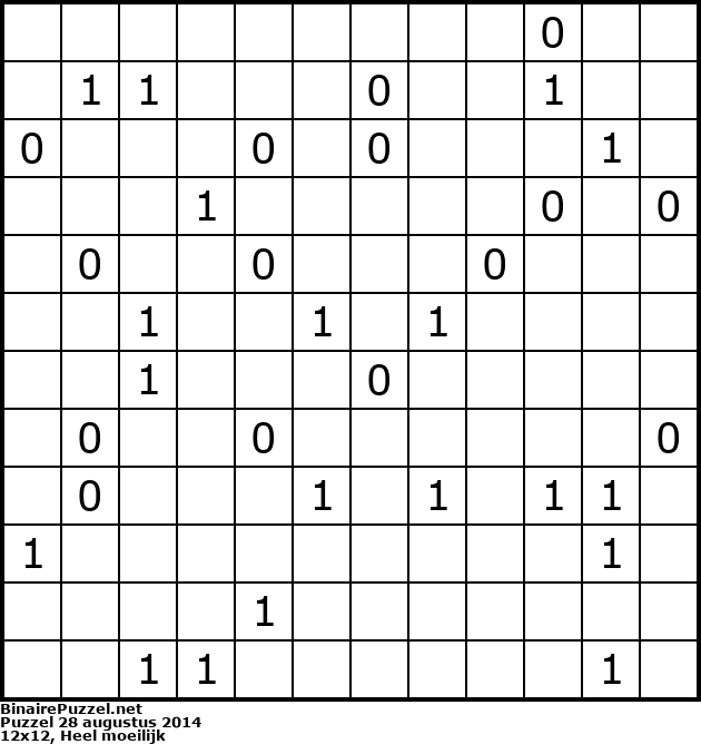 Binaire Puzzel