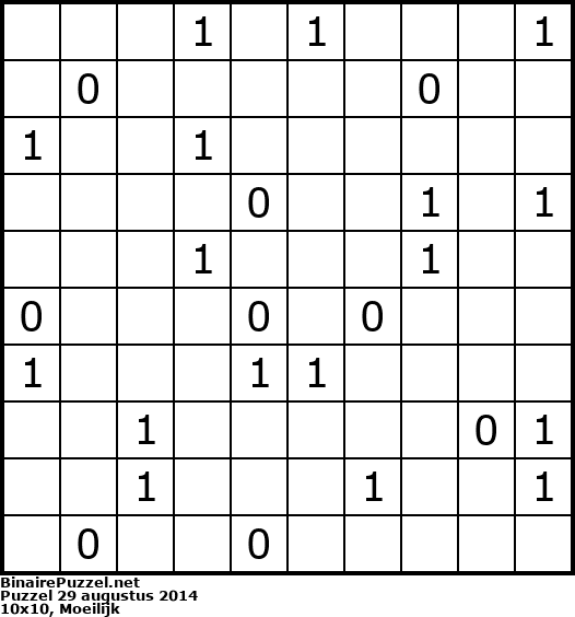 Binaire Puzzel
