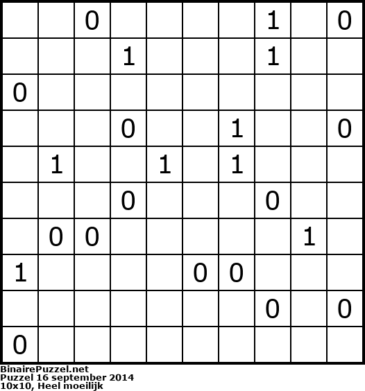 Binaire Puzzel