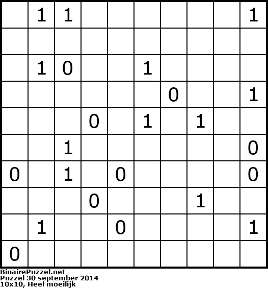 Binaire Puzzel