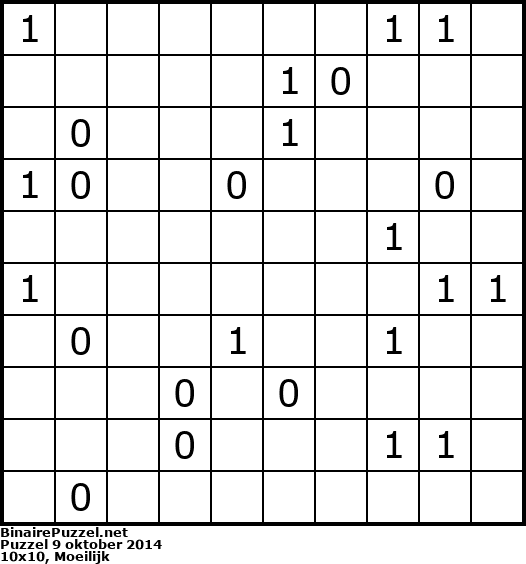 Binaire Puzzel