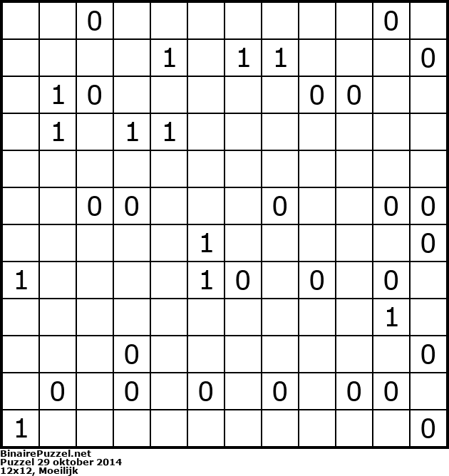 Binaire Puzzel