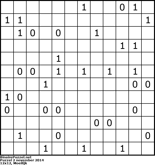 Binaire Puzzel