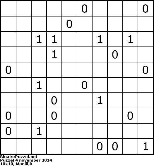 Binaire Puzzel