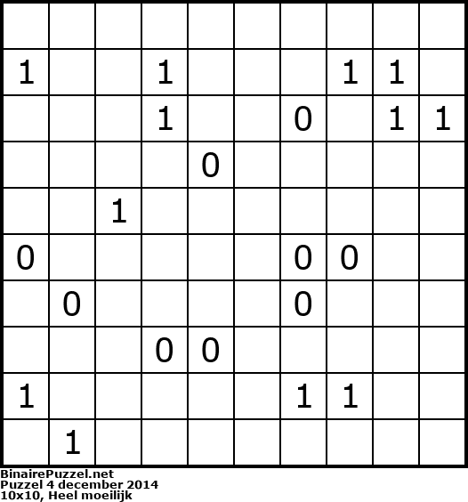Binaire Puzzel