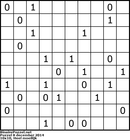 Binaire Puzzel