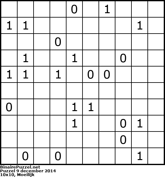 Binaire Puzzel