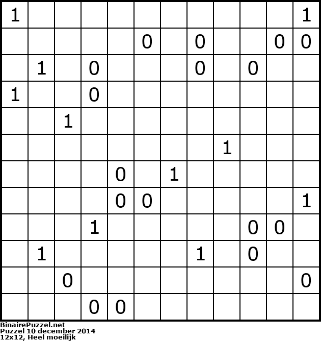 Binaire Puzzel