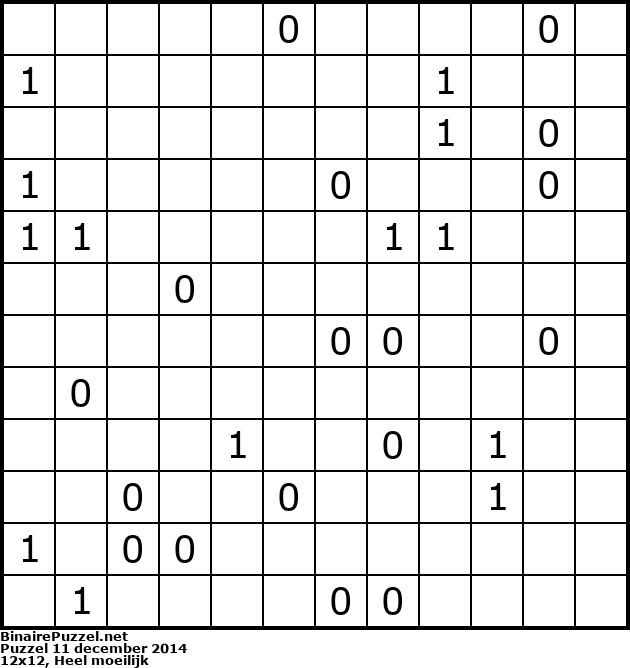 Binaire Puzzel
