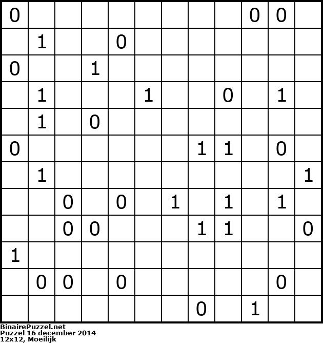 Binaire Puzzel