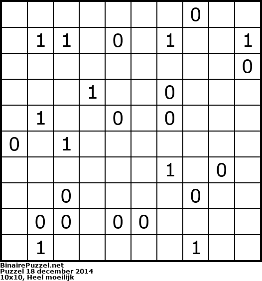 Binaire Puzzel