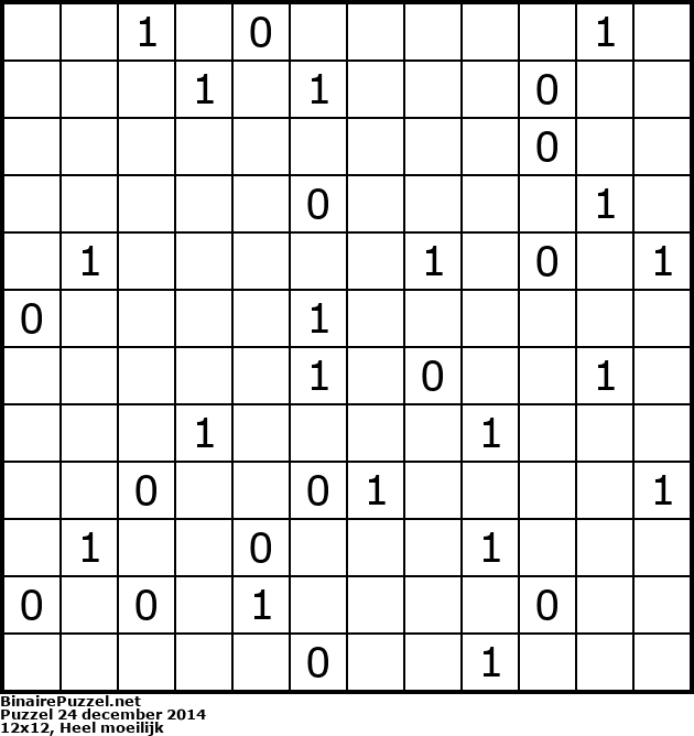 Binaire Puzzel