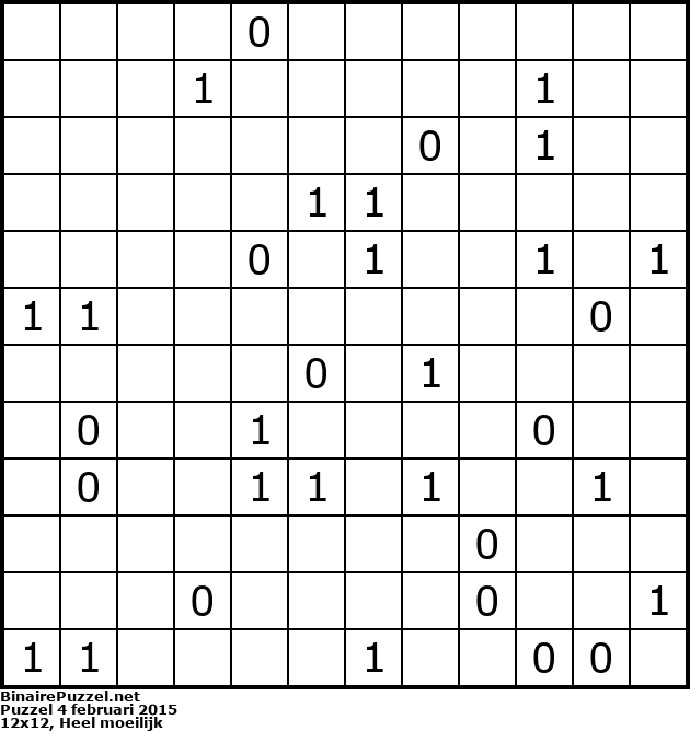 Binaire Puzzel