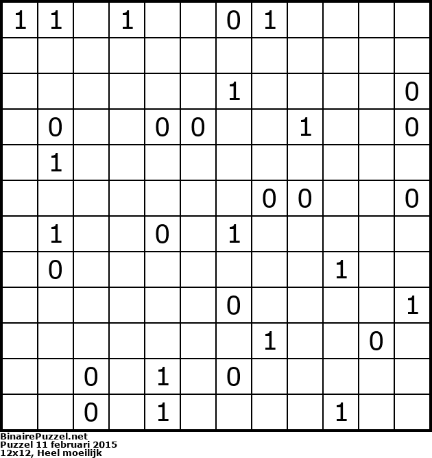 Binaire Puzzel