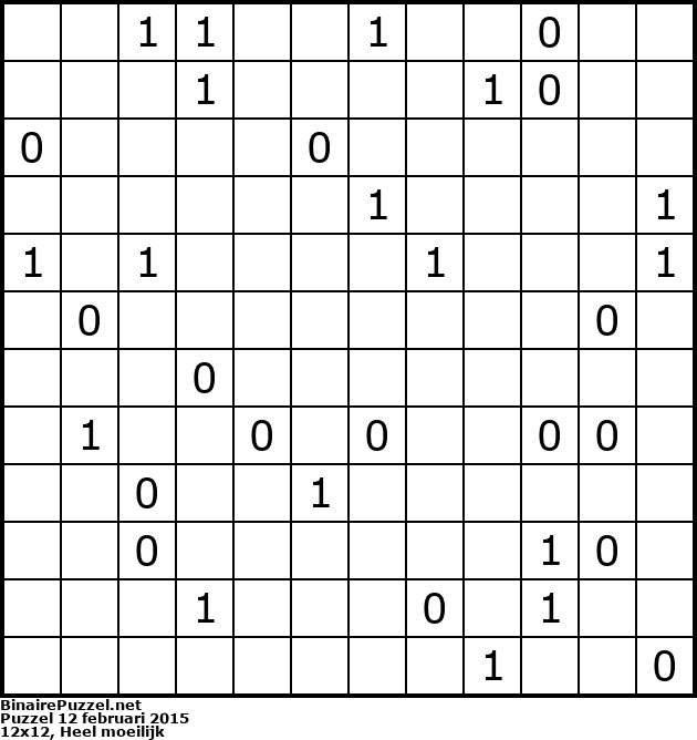Binaire Puzzel