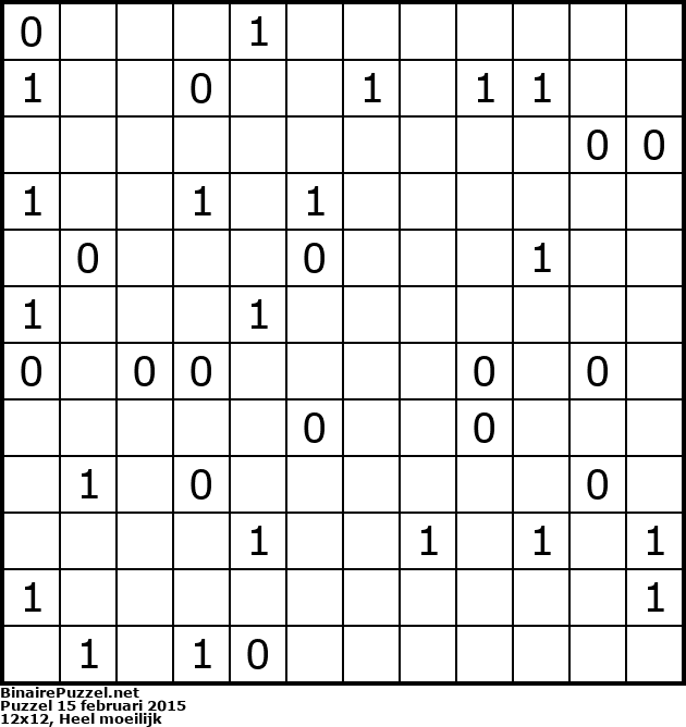 Binaire Puzzel