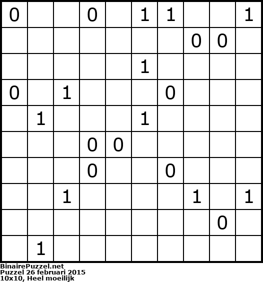 Binaire Puzzel