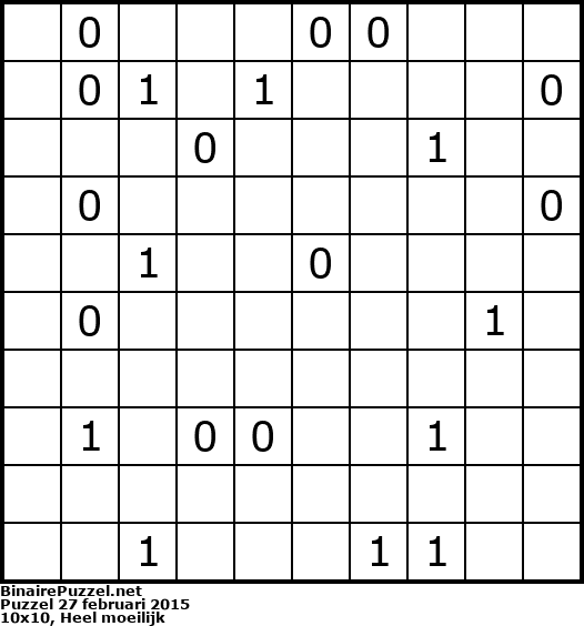 Binaire Puzzel