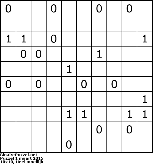 Binaire Puzzel