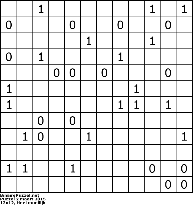 Binaire Puzzel