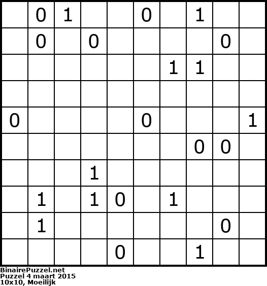 Binaire Puzzel