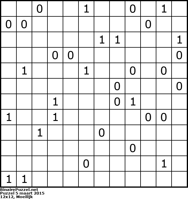 Binaire Puzzel