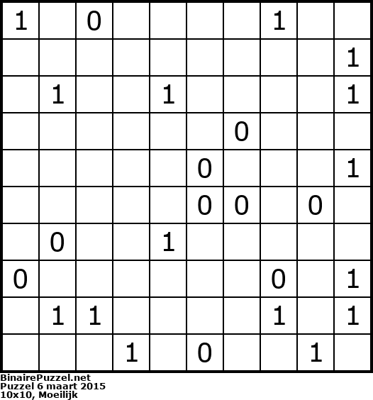 Binaire Puzzel