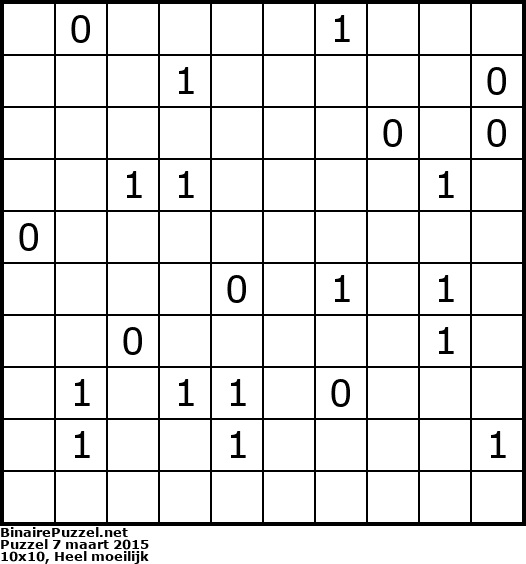 Binaire Puzzel