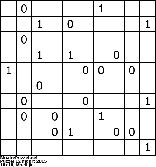 Binaire Puzzel